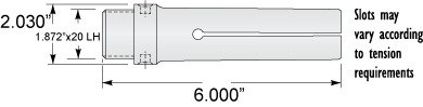 1-5/8'' Acme-Gridley Hex Feed Finger